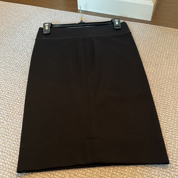 Womens Helmut Lang lined elastic waist black skirt - Picture 2 of 4